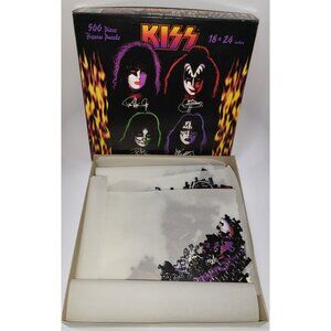 KISS 500 Piece JIGSAW PUZZLE 1997 SunsOut KS39000 Solo Albums 18" X 24"! Vintage
